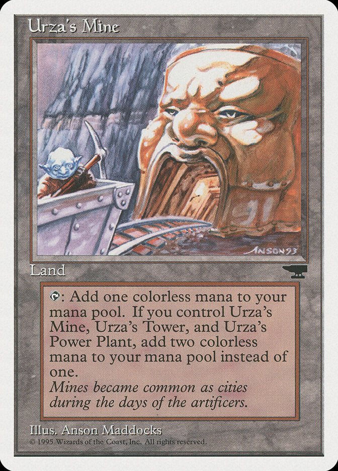 Urza's Mine (Mine Cart Entering Mouth) [Chronicles] | Cards and Coasters CA