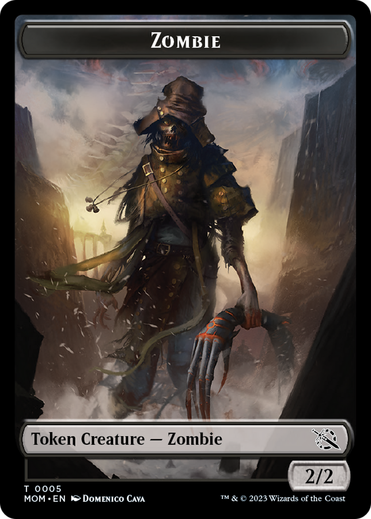 Zombie Token [March of the Machine Tokens] | Cards and Coasters CA