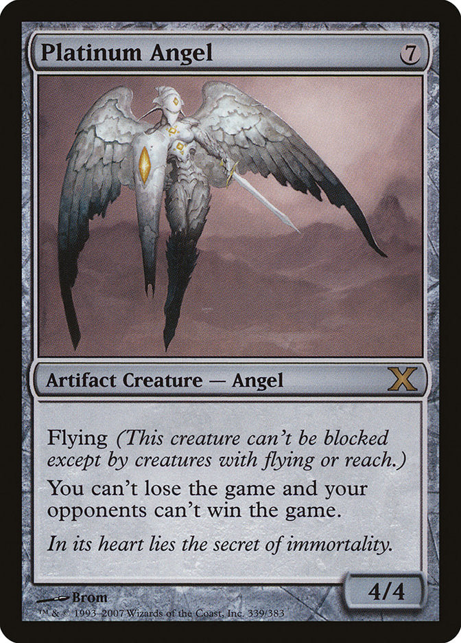 Platinum Angel [Tenth Edition] | Cards and Coasters CA