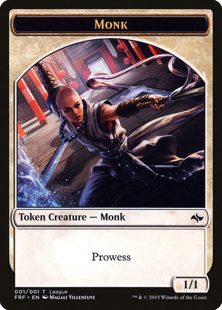 Monk Token (League) [League Tokens 2015] | Cards and Coasters CA