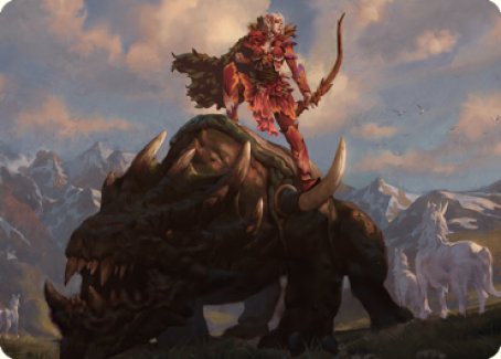 Meria's Outrider Art Card [Dominaria United Art Series] | Cards and Coasters CA