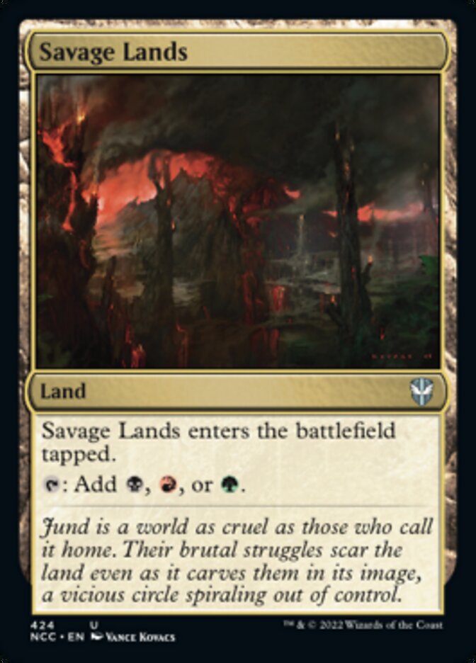 Savage Lands [Streets of New Capenna Commander] | Cards and Coasters CA