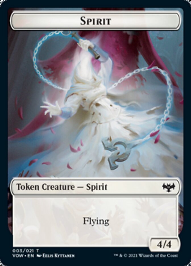 Spirit Token (003) [Innistrad: Crimson Vow Tokens] | Cards and Coasters CA