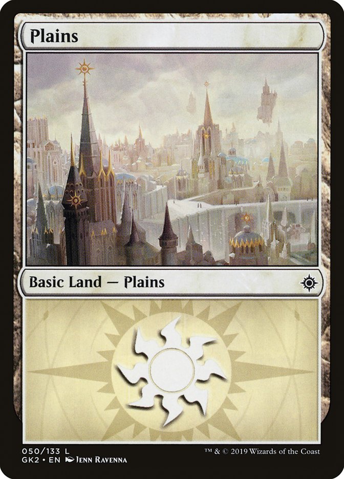 Plains (50) [Ravnica Allegiance Guild Kit] | Cards and Coasters CA