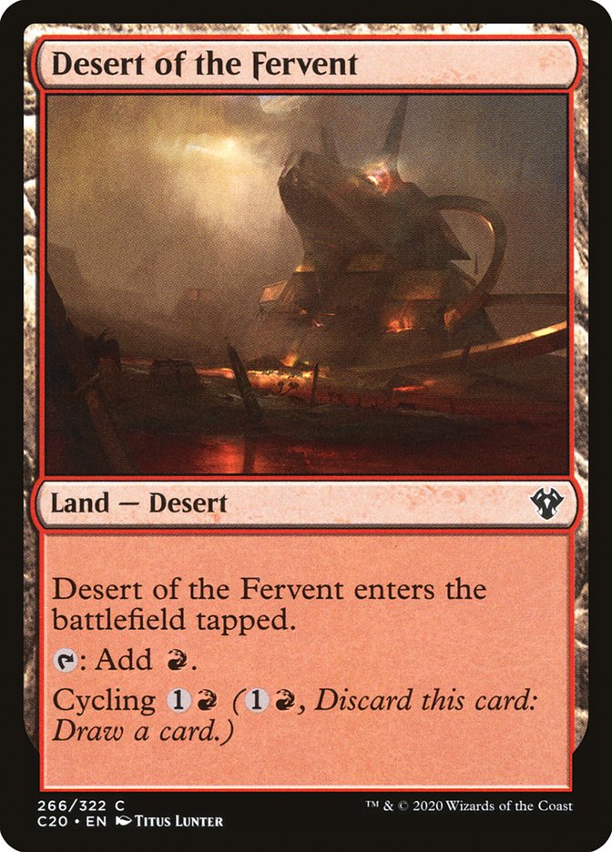 Desert of the Fervent [Commander 2020] | Cards and Coasters CA