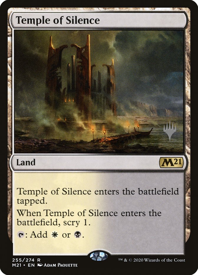 Temple of Silence (Promo Pack) [Core Set 2021 Promos] | Cards and Coasters CA