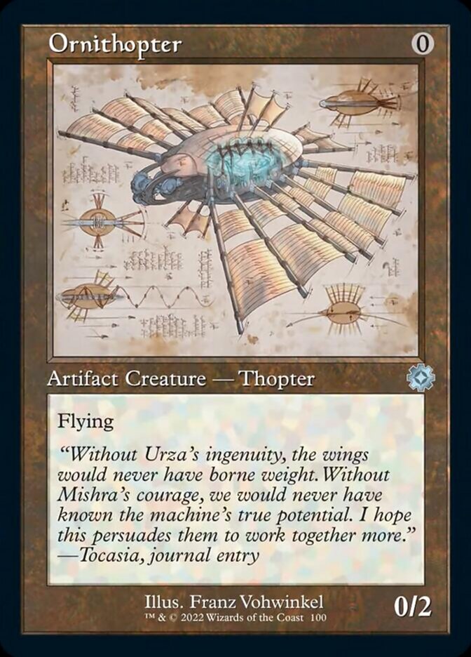 Ornithopter (Retro Schematic) [The Brothers' War Retro Artifacts] | Cards and Coasters CA