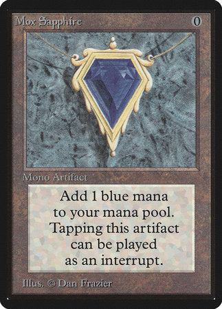 Mox Sapphire [Limited Edition Beta] | Cards and Coasters CA