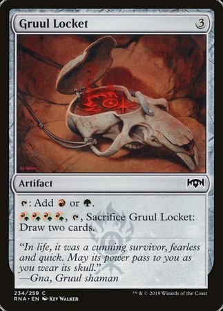 Gruul Locket [Ravnica Allegiance] | Cards and Coasters CA