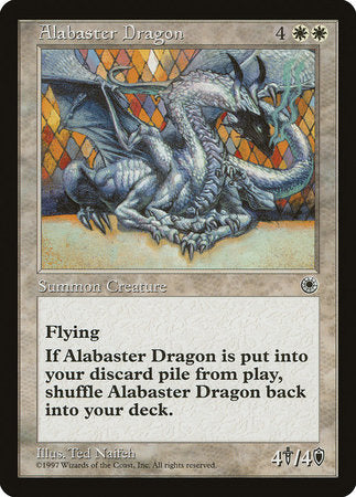 Alabaster Dragon [Portal] | Cards and Coasters CA