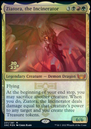 Ziatora, the Incinerator [Streets of New Capenna Prerelease Promos] | Cards and Coasters CA