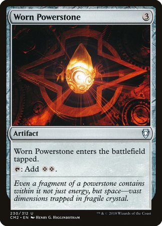 Worn Powerstone [Commander Anthology Volume II] | Cards and Coasters CA