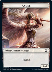 Angel // Clue Double-sided Token [Innistrad: Crimson Vow Commander Tokens] | Cards and Coasters CA