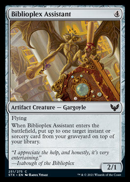 Biblioplex Assistant [Strixhaven: School of Mages] | Cards and Coasters CA