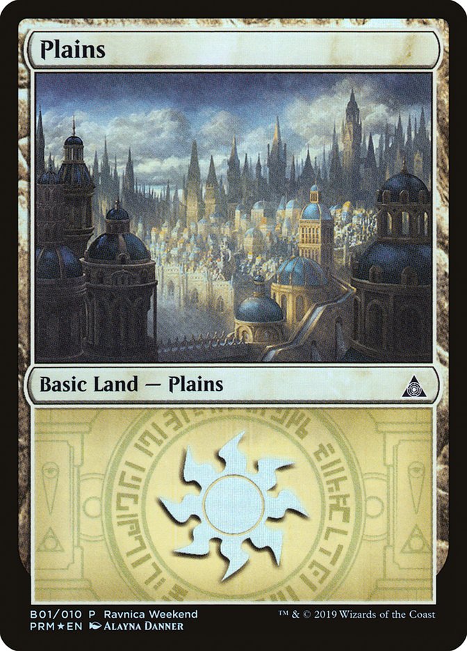 Plains (B01) [Ravnica Allegiance Guild Kit] | Cards and Coasters CA