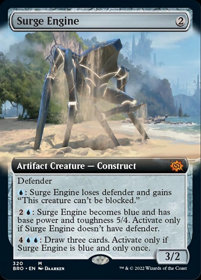 Surge Engine (Extended Art) [The Brothers' War] | Cards and Coasters CA