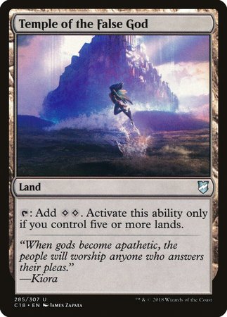 Temple of the False God [Commander 2018] | Cards and Coasters CA