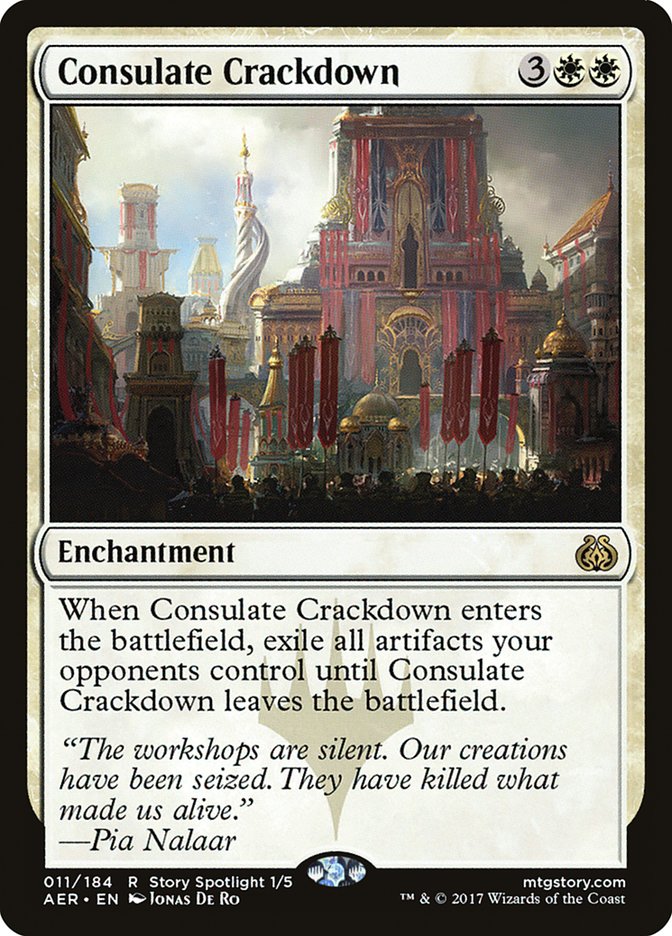 Consulate Crackdown [Aether Revolt] | Cards and Coasters CA