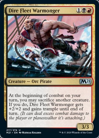 Dire Fleet Warmonger [Core Set 2021] | Cards and Coasters CA