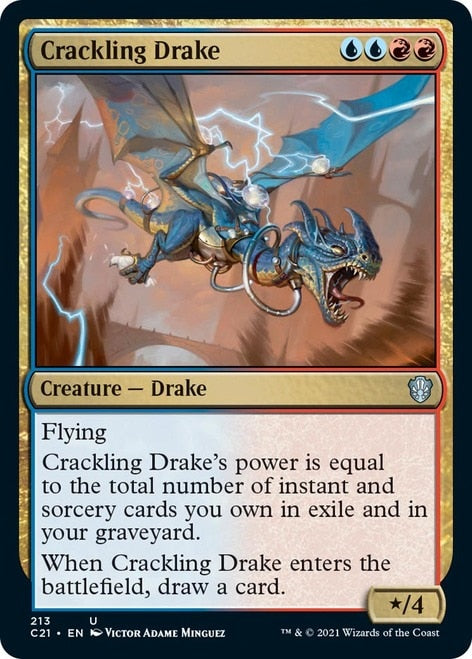 Crackling Drake [Commander 2021] | Cards and Coasters CA