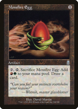 Mossfire Egg [Odyssey] | Cards and Coasters CA