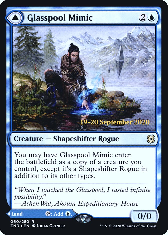 Glasspool Mimic // Glasspool Shore  [Zendikar Rising Prerelease Promos] | Cards and Coasters CA