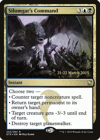 Silumgar's Command [Dragons of Tarkir Promos] | Cards and Coasters CA