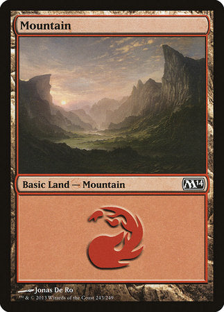 Mountain (243) [Magic 2014] | Cards and Coasters CA