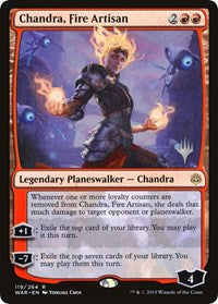 Chandra, Fire Artisan [Promo Pack: Throne of Eldraine] | Cards and Coasters CA