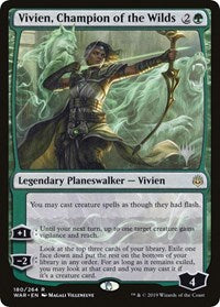 Vivien, Champion of the Wilds [Promo Pack: Throne of Eldraine] | Cards and Coasters CA