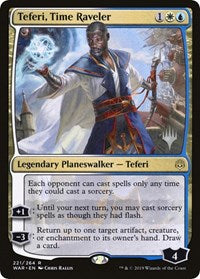 Teferi, Time Raveler [Promo Pack: Throne of Eldraine] | Cards and Coasters CA