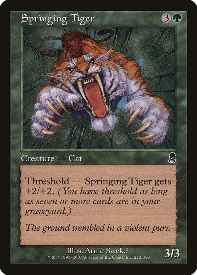 Springing Tiger [Odyssey] | Cards and Coasters CA