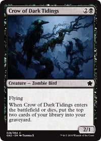 Crow of Dark Tidings [Magic Game Night 2019] | Cards and Coasters CA