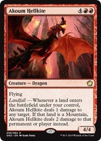 Akoum Hellkite [Magic Game Night 2019] | Cards and Coasters CA