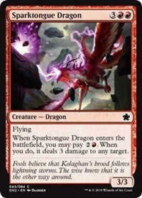 Sparktongue Dragon [Magic Game Night 2019] | Cards and Coasters CA