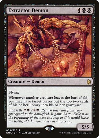 Extractor Demon [Commander Anthology] | Cards and Coasters CA