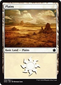 Plains (56) [Magic Game Night 2019] | Cards and Coasters CA