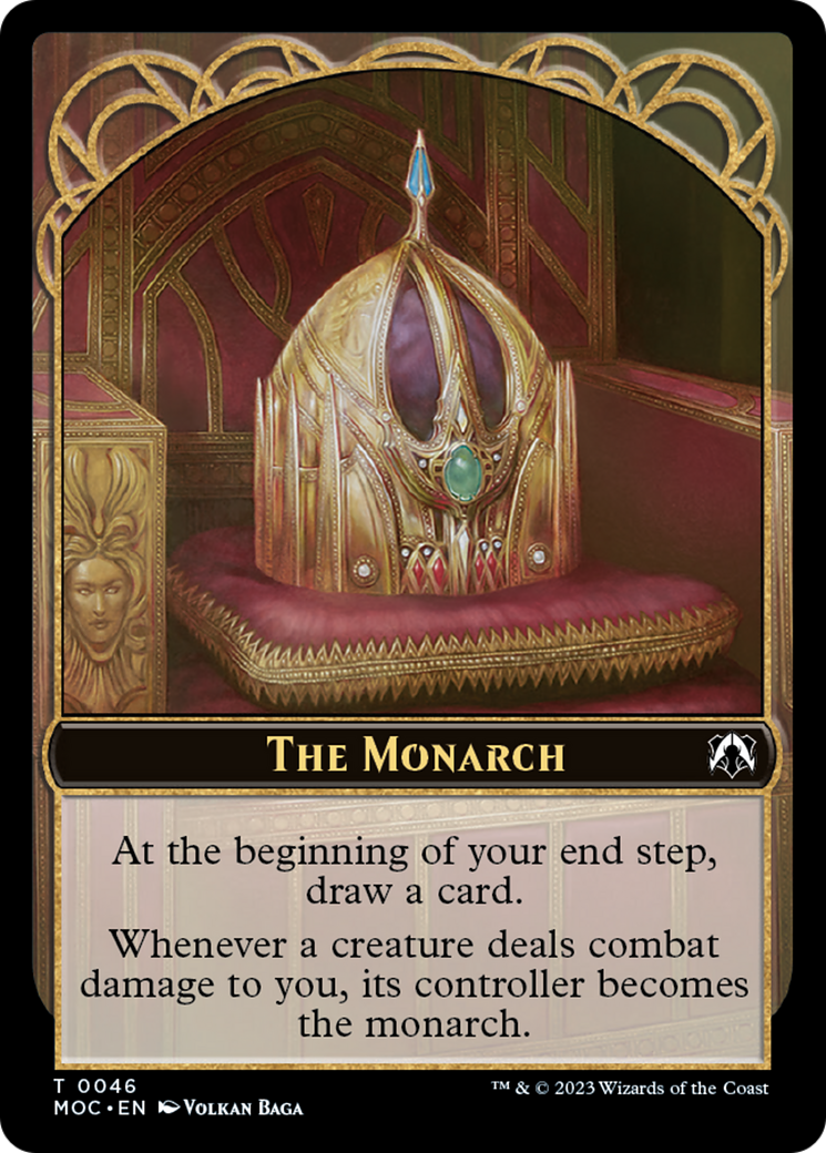 The Monarch // Shapeshifter Double-Sided Token [March of the Machine Commander Tokens] | Cards and Coasters CA