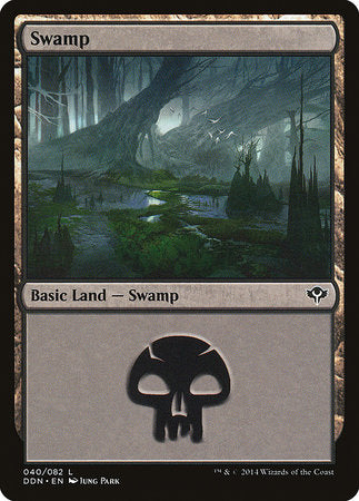 Swamp (40) [Duel Decks: Speed vs. Cunning] | Cards and Coasters CA