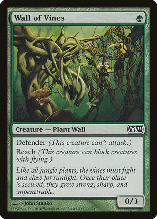 Wall of Vines [Magic 2011] | Cards and Coasters CA