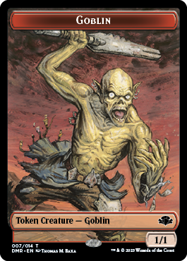 Goblin // Bird Double-Sided Token [Dominaria Remastered Tokens] | Cards and Coasters CA