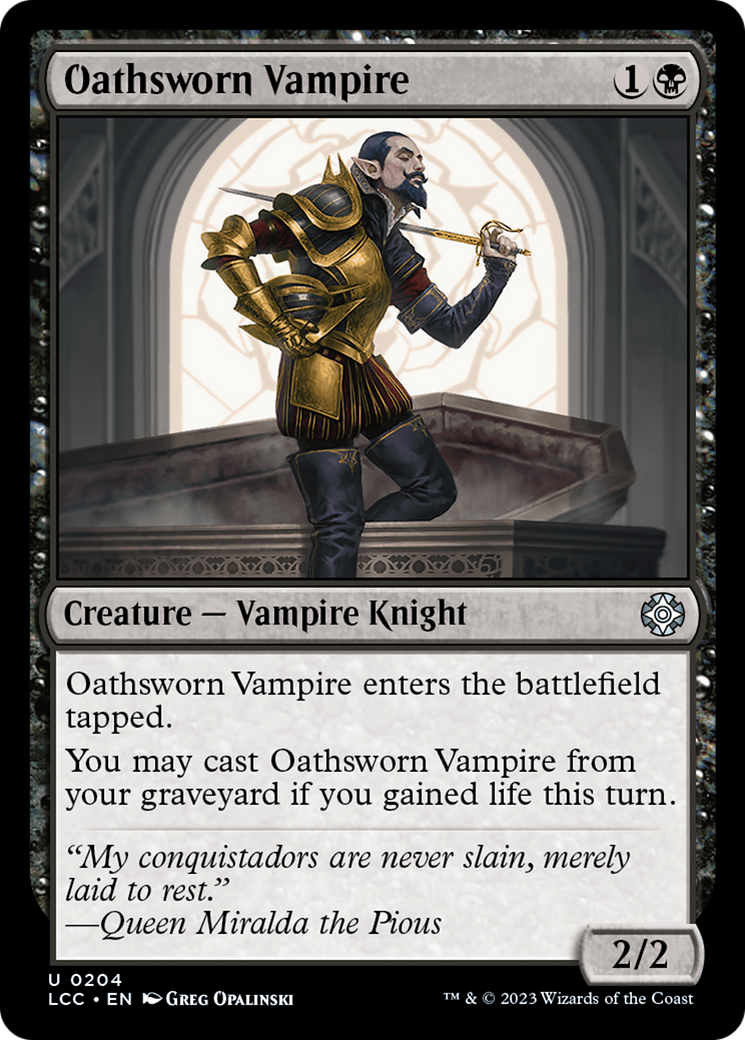 Oathsworn Vampire [The Lost Caverns of Ixalan Commander] | Cards and Coasters CA