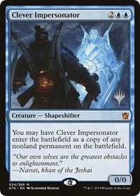 Clever Impersonator [Promo Pack: Theros Beyond Death] | Cards and Coasters CA