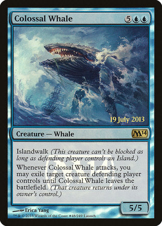 Colossal Whale [Magic 2014 Promos] | Cards and Coasters CA
