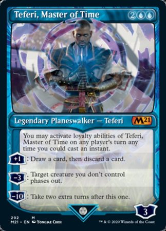 Teferi, Master of Time (Showcase) (292) [Core Set 2021] | Cards and Coasters CA