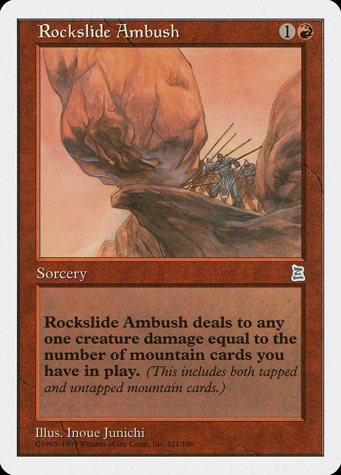 Rockslide Ambush [Portal Three Kingdoms] | Cards and Coasters CA