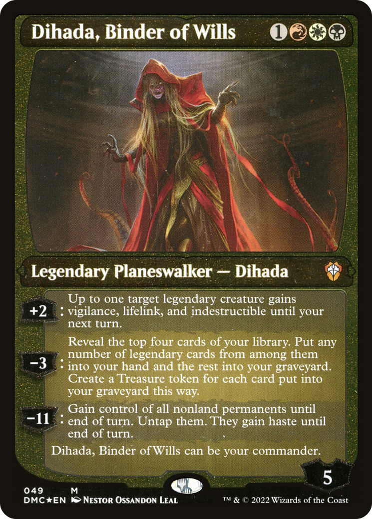 Dihada, Binder of Wills (Showcase Display Commander) [Dominaria United Commander] | Cards and Coasters CA