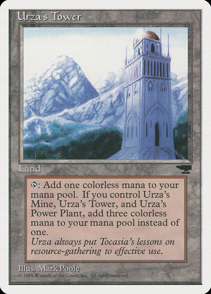 Urza's Tower (Mountains) [Chronicles] | Cards and Coasters CA