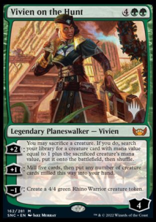 Vivien on the Hunt (Promo Pack) [Streets of New Capenna Promos] | Cards and Coasters CA