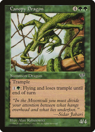 Canopy Dragon [Mirage] | Cards and Coasters CA